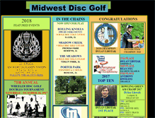 Tablet Screenshot of midwestdiscgolf.com